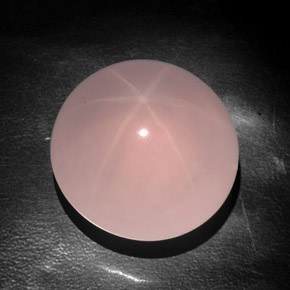 Cuarzo rosa estrella rosa natural de 138,05 ct, transparente, transparente / translúcido