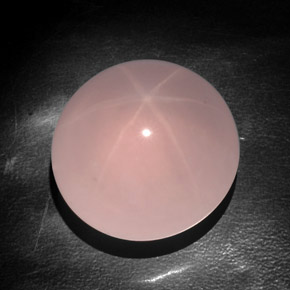 Cuarzo rosa estrella rosa natural de 138,05 ct, transparente, transparente / translúcido