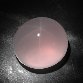 Cuarzo rosa estrella rosa natural de 147,25 ct, transparente, transparente / translúcido