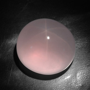 Cuarzo rosa estrella rosa natural de 147,25 ct, transparente, transparente / translúcido