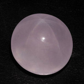 Cuarzo rosa estrella rosa natural de 50,41 ct, corte óvalo, transparente