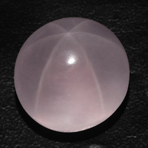 Cuarzo Rosa Estrella Rosa natural de 50.41 ct, Corte Óvalo, Transparente