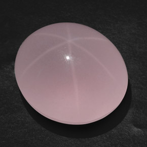 Cuarzo rosa estrella rosa natural de 107,45 ct, transparente, transparente / translúcido