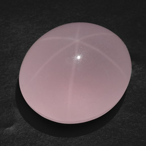 Cuarzo rosa estrella rosa natural de 107,45 ct, transparente, transparente / translúcido