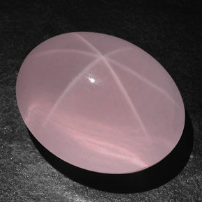 Cuarzo Rosa Estrella Rosa natural de 113.75 ct, Transparente, Transparente / Translúcido