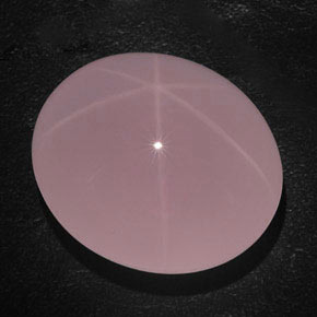 Cuarzo rosa estrella rosa natural de 132,70 ct, transparente, transparente / translúcido