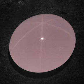 Cuarzo rosa estrella rosa natural de 132,70 ct, transparente, transparente / translúcido