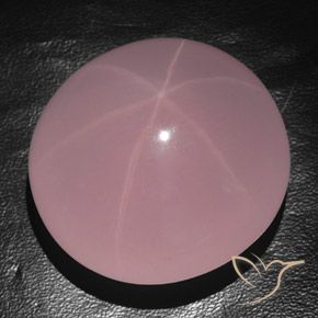 Cuarzo rosa estrella Rosa rosado natural de 382.95 ct, Ovalada, Transparente / Translúcido
