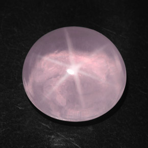 Cuarzo rosa estrella rosa natural de 28,96 ct, corte óvalo, transparente