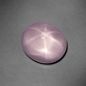 Cuarzo rosa estrella rosa natural de 9,15 ct, corte óvalo, transparente