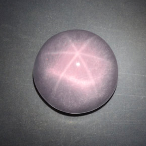 Cuarzo rosa estrella rosa natural de 9,68 ct, corte redondo, transparente