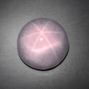 Cuarzo rosa estrella rosa natural de 9,68 ct, corte redondo, transparente