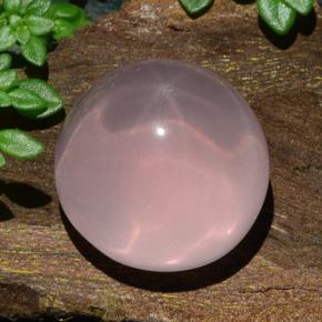 Cuarzo rosa estrella rosa natural de 18,85 ct, corte redondo, translúcido