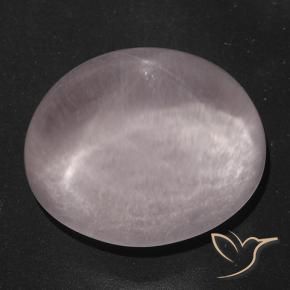 Cuarzo rosa estrella Rosado coral natural de 42.56 ct, Ovalada, Transparente