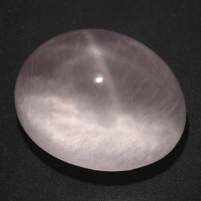 Cuarzo Rosa Estrella Rosado claro natural de 57.39 ct, Corte Óvalo, Transparente