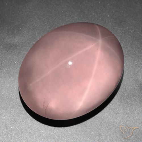 178.98ct Natural Rosado medio Cuarzo Rosa Estrella, Ovalada, Transparente, Photo A