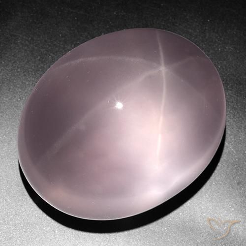 Cuarzo Rosa Estrella Rosa rosado natural de 430.86 ct, Corte Óvalo, Transparente