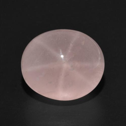 Cuarzo Rosa Estrella Rosado azulado natural de 7.77 ct, Corte Óvalo, Translúcido