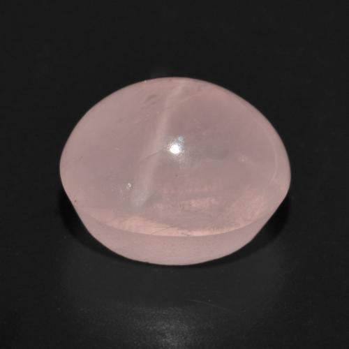 Cuarzo Rosa Estrella Rosado azulado natural de 7.77 ct, Corte Óvalo, Translúcido