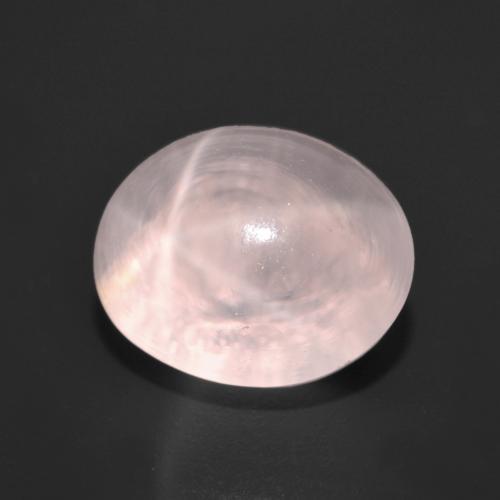 Cuarzo Rosa Estrella Rosado coral natural de 6.86 ct, Corte Óvalo, Transparente
