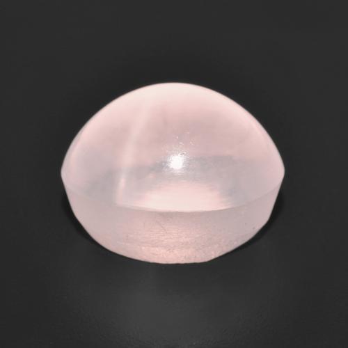 Cuarzo Rosa Estrella Rosado coral natural de 6.86 ct, Corte Óvalo, Transparente