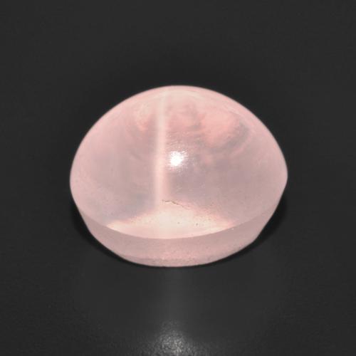 Cuarzo rosa estrella rosa claro natural de 4,42 ct, corte óvalo, transparente