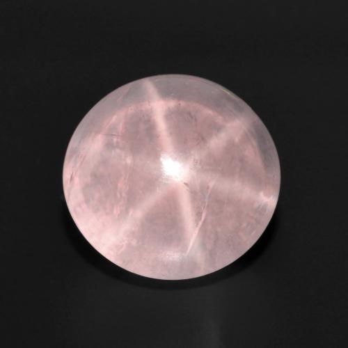 Cuarzo rosa estrella rosa natural de 7,29 ct, corte óvalo, translúcido
