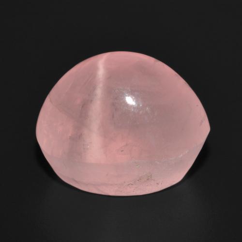 Cuarzo Rosa Estrella Rosado medio natural de 15.66 ct, Corte Óvalo, Translúcido