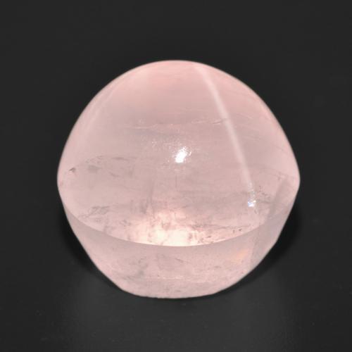 Cuarzo Rosa Estrella Rosado claro natural de 21.22 ct, Corte Redondo, Translúcido