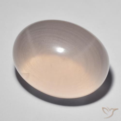 Cuarzo rosa estrella Rosado medio natural de 41.38 ct, Ovalada, Transparente