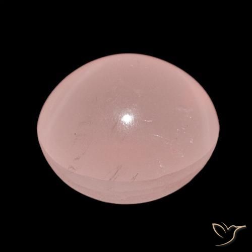 Cuarzo rosa estrella Tono rosado natural de 62.47 ct, Ovalada, Translúcido