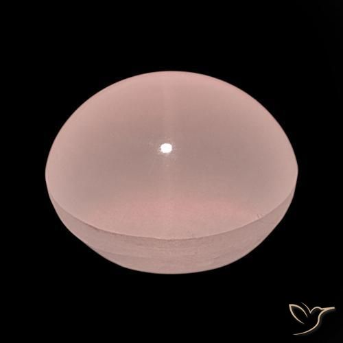 Cuarzo rosa estrella Rosado claro natural de 61.91 ct, Ovalada, Translúcido