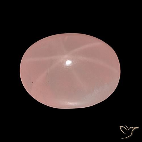 36.81ct Rosa rosado Cuarzo rosa estrella, Ovalada, Translúcido