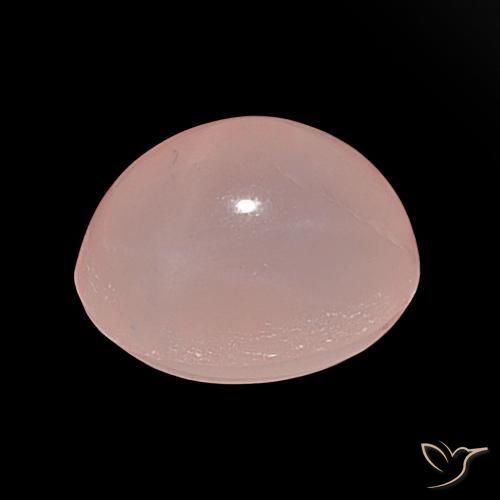Cuarzo rosa estrella Rosado medio natural de 40.20 ct, Ovalada, Translúcido