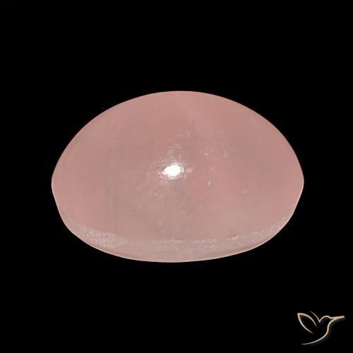 Cuarzo rosa estrella Rosa rosado natural de 37.50 ct, Ovalada, Translúcido