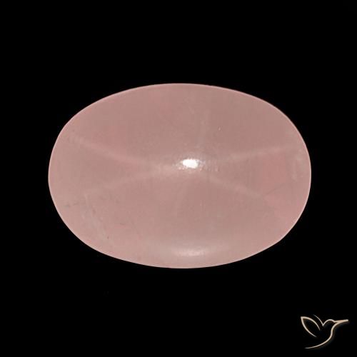 38.81ct Rosa rosado Cuarzo rosa estrella, Ovalada, Translúcido