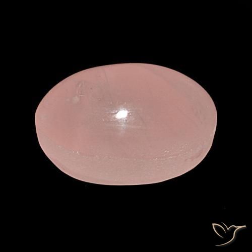 Cuarzo rosa estrella Rosa rosado natural de 38.81 ct, Ovalada, Translúcido