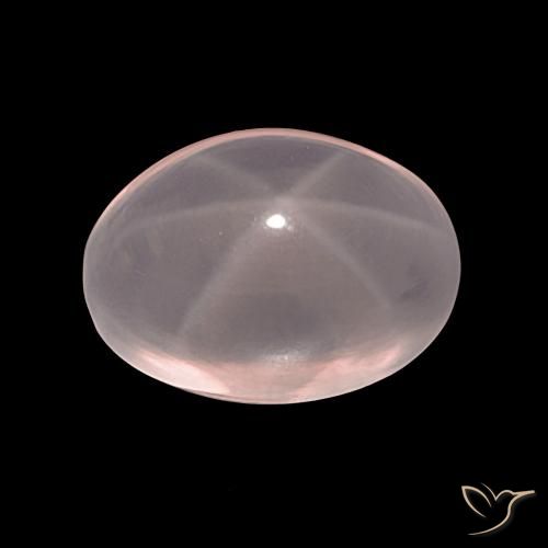 40.32ct Natural Rosado claro Cuarzo rosa estrella, Ovalada, Translúcido