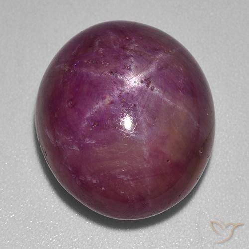 23.39ct Natural Rojo púrpura rubí estrella, Ovalada, Opaco