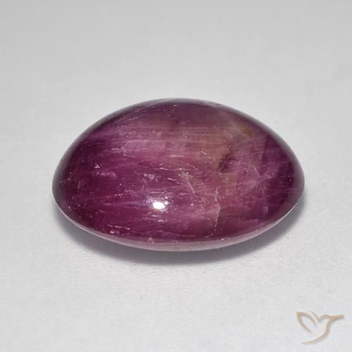 rubí estrella Rojo frambuesa natural de 12.00 ct, Ovalada, Opaco