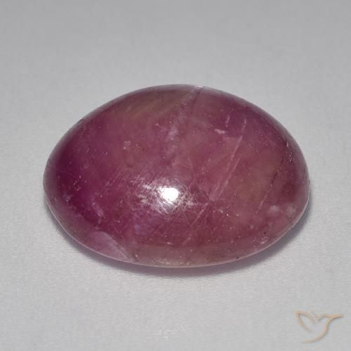 rubí estrella Púrpura rojizo natural de 12.36 ct, Ovalada, Opaco