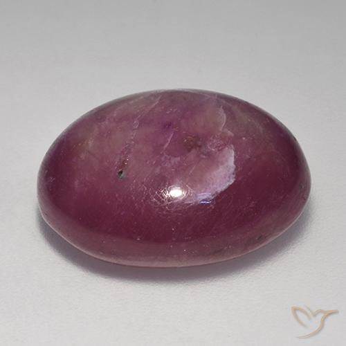 rubí estrella Púrpura ciruela natural de 20.08 ct, Ovalada, Opaco