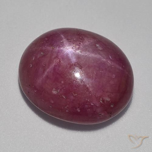 rubí estrella Púrpura rosado natural de 13.22 ct, Ovalada, Opaco