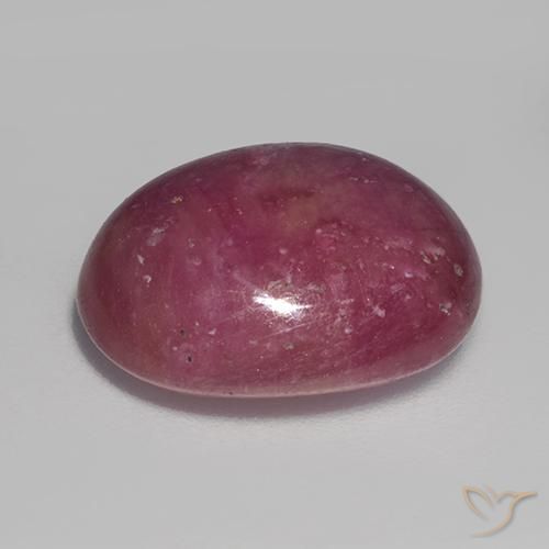 rubí estrella Púrpura rosado natural de 13.22 ct, Ovalada, Opaco
