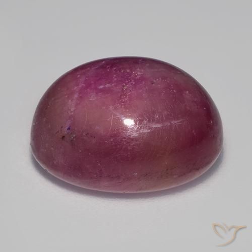 rubí estrella Púrpura rosado natural de 17.79 ct, Ovalada, Opaco