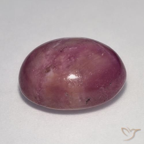 rubí estrella Púrpura medio natural de 13.63 ct, Ovalada, Opaco
