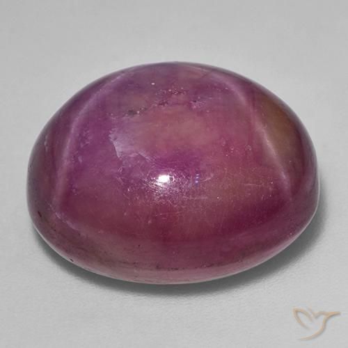 rubí estrella Púrpura rojizo natural de 36.03 ct, Ovalada, Opaco