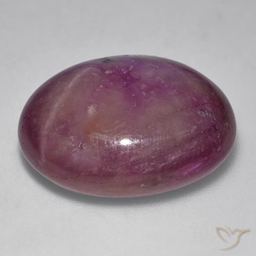 rubí estrella Magenta grisáceo natural de 29.22 ct, Ovalada, Opaco