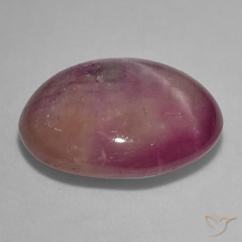 rubí estrella Púrpura ciruela natural de 13.67 ct, Ovalada, Opaco