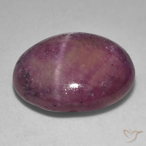 rubí estrella Rojo frambuesa natural de 18.06 ct, Ovalada, Opaco